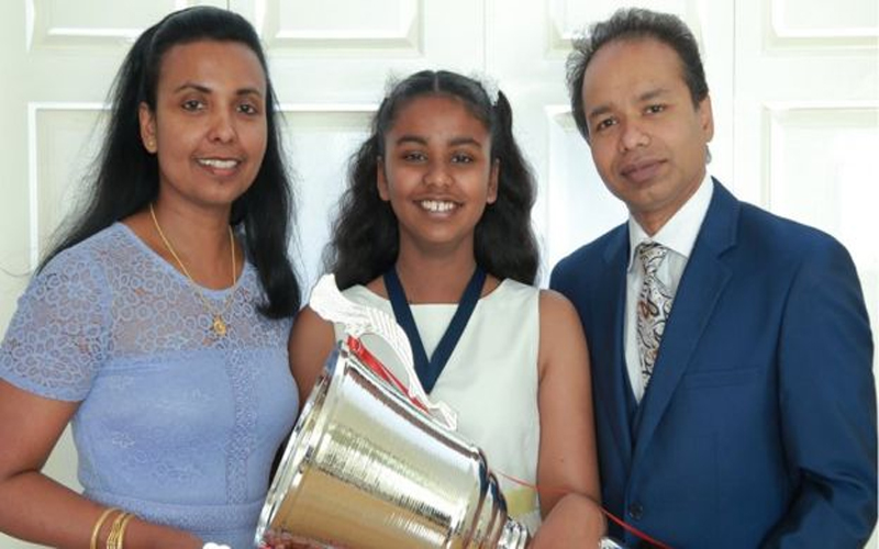 බ්රිතාන්යයේ “දීප්තිමත්ම දරුවා” සම්මානය ලාංකික දැරියකට