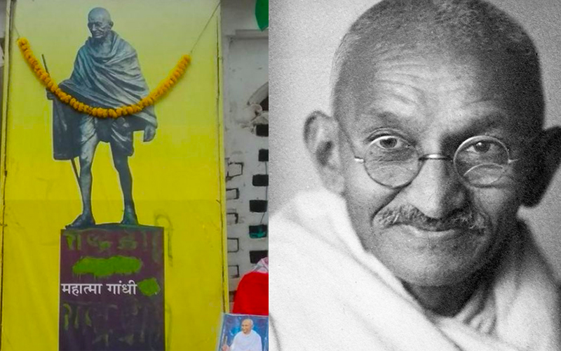 මහත්මා ගාන්ධි තුමාගේ භෂ්මාවශේෂ සොරකම් කරයි