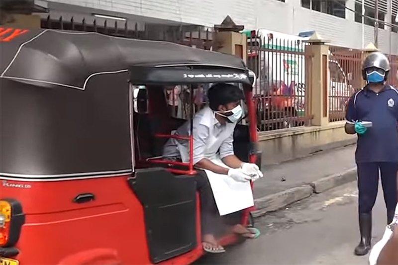 IDH රෝහලෙන් පලාගිය ආසාදිතයා රෝහලට ඇරල වු ත්රිරෝද රථ රියදුරා කන්දකාඩුවට