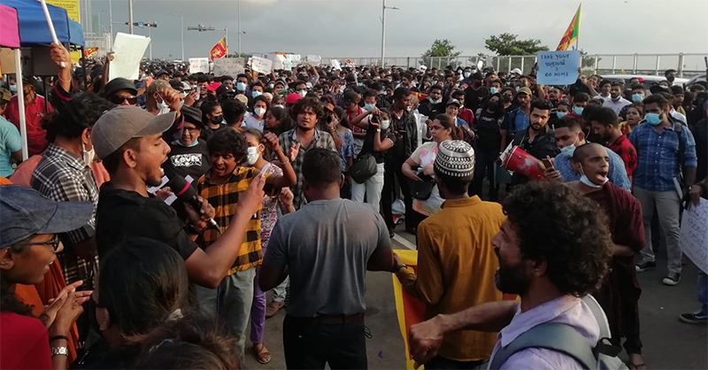 ගාලු මුවදොර අරගලය සිව්වන දිනටත් පැවැත්වේ