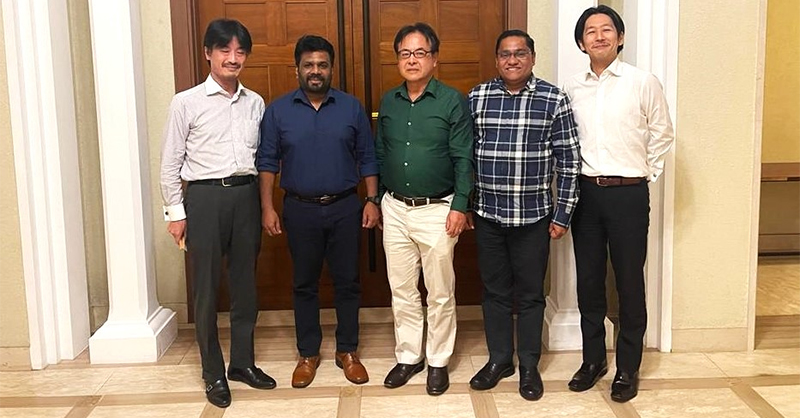 ජපන් තානාපති සහ ජාතික ජන බලවේගයේ නායකයින් අතර හමුවක්