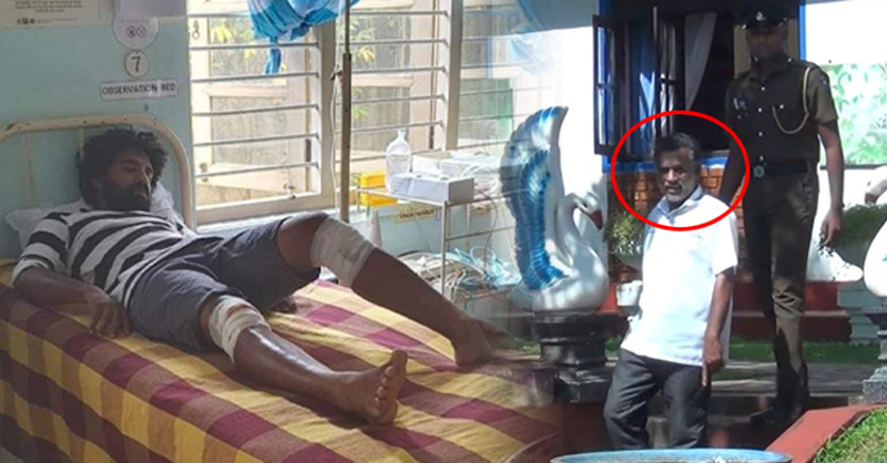 යකඩ බට හොරකම අල්ලා දුන් පුද්ගලයාට සභාපති පුත්‍රයාගෙන් ප්‍රහාරයක්
