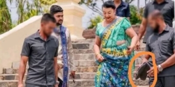 ආර්යාවගේ සෙරෙප්පු උස්සන් යන්න හමුදා නිලධාරීන් යෙදවූ හැටි