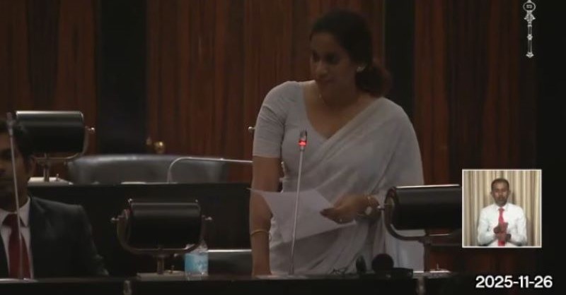 සජිත්ගේ ප්රබලයා මාලිමාවේ නවක මන්ත්රීවරියගෙන් ඉල්ලන් කාලා