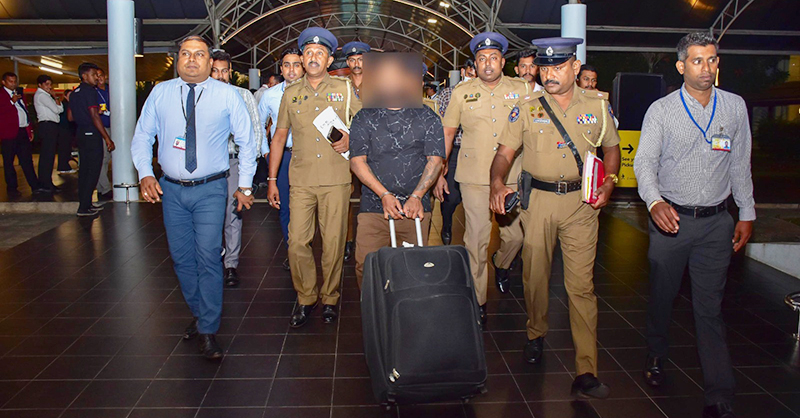 මෙරටට රැගෙන ආ කෙසෙල්වත්තේ දිනූෂ පැය 72ක රැඳවුම් නියෝග