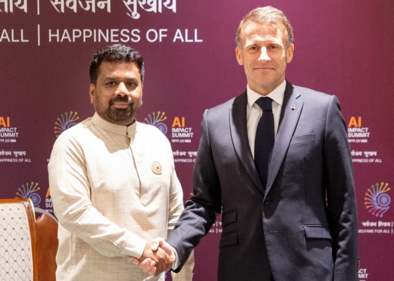 ජනපති අනුර සහ ප්රංශ ජනාධිපති අතර හමුවක්