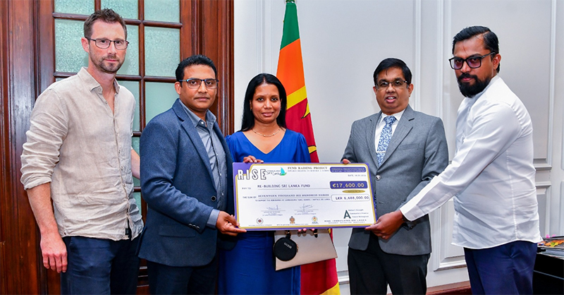 බෙල්ජියමේ ශ්‍රී ලාංකිකයන්ගේ සංගම‍යෙන් ‘Rebuilding Sri Lanka’ අරමුදලට මූල්‍යමය පරිත්‍යාගයක්