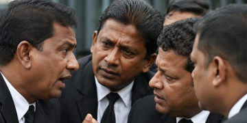 අධිකරණය ඉදිරියේ පස් පාගන්නේ වත් නැති නීතිඥ කල්ලියක් එළියේ බෙරිහන් දෙයි…
