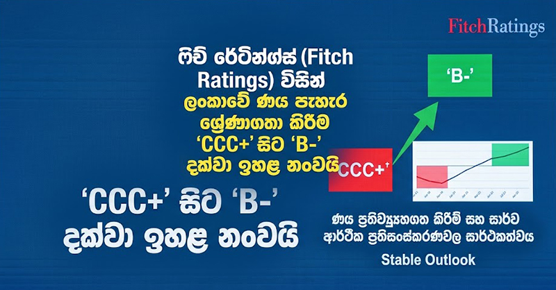ලංකාවේ ආර්ථිකයට තවත් ජාත්‍යන්තර ජයග්‍රහණයක්…