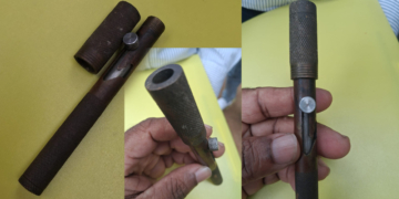පෑනක ආකාරයේ ගිනි අවියක් සමග කෑගල්ලේදී පුද්ගලයෙක් අත්අඩංගුවට